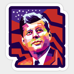 John F kennedy Sticker